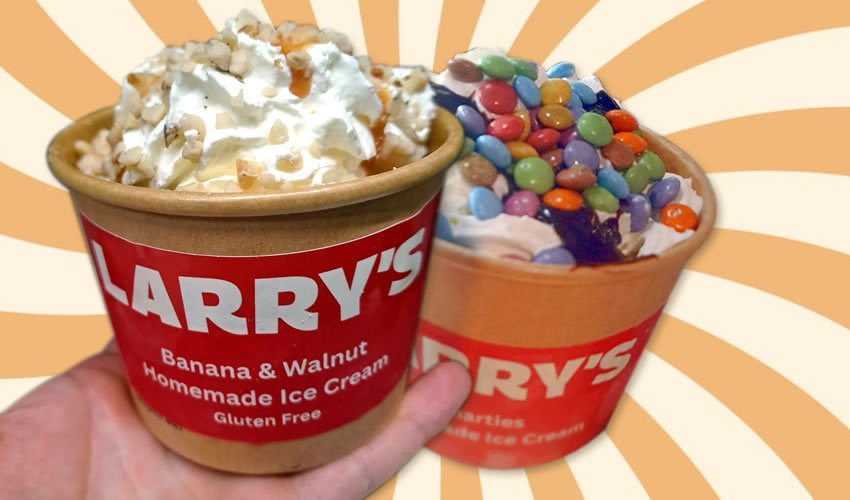 Larry's new homemade ice cream flavours