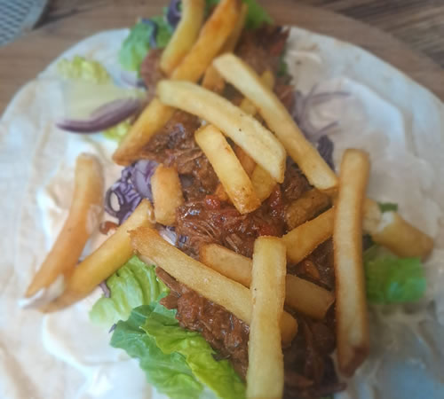 Mediterranean Lamb Flatbread