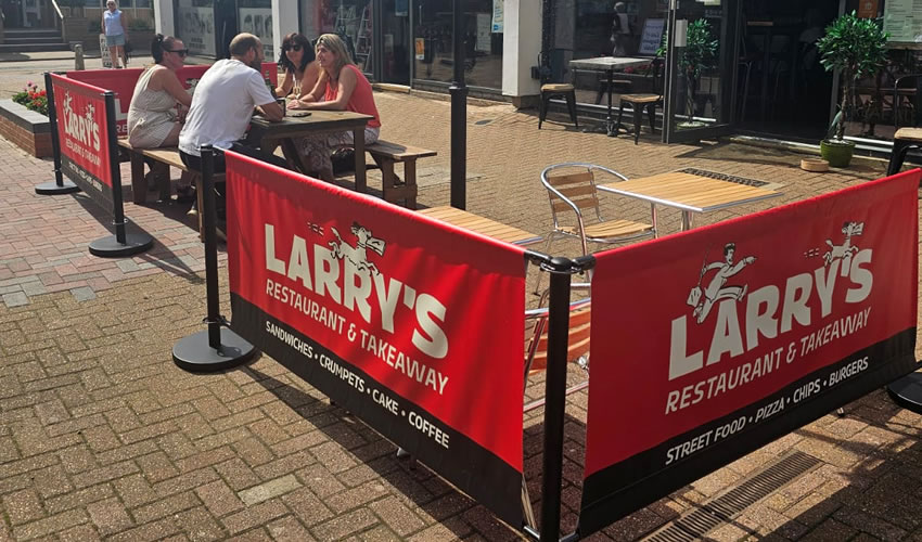 New outdoor seating at Larry's