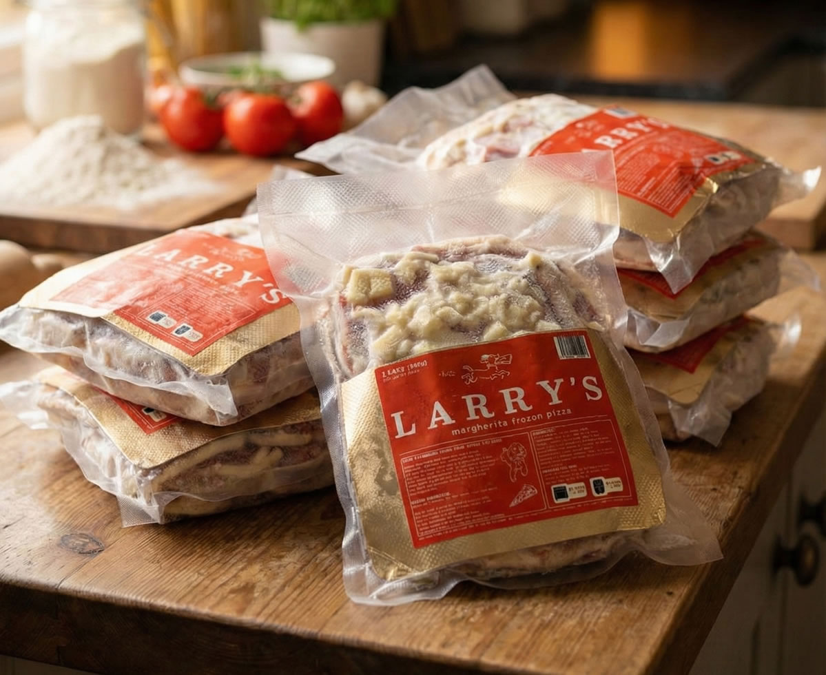 Larrys at Home frozens pizza's