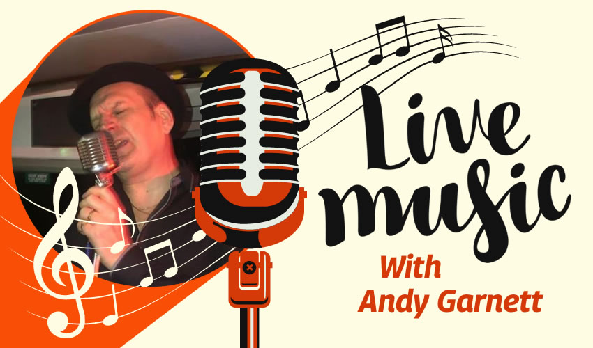Live music with Andy Garnett in February