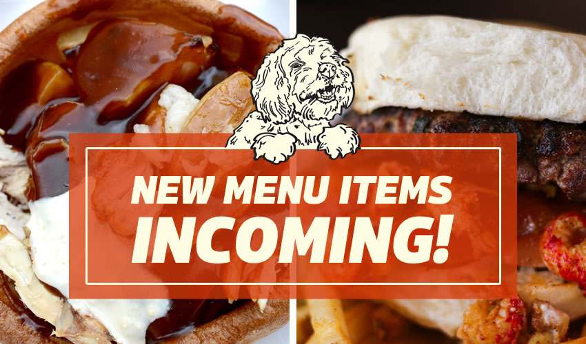 New menu items coming